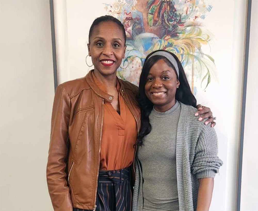 Keisha with her mentor, LaRonda Haller, senior vice president of Health Equity & Human Impact, Trinity Health